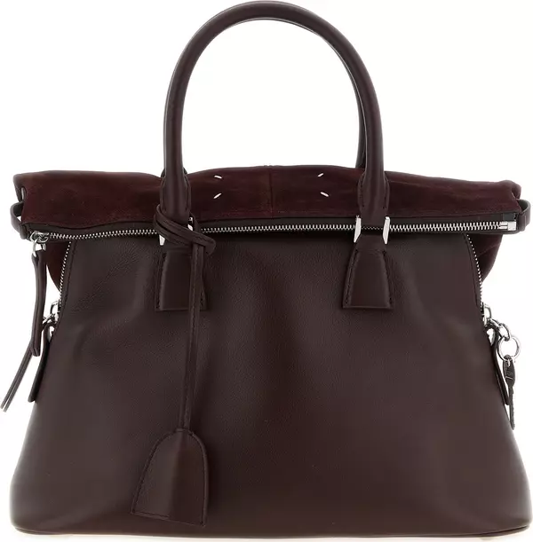 Bordeaux Calfskin Shoulder Bag