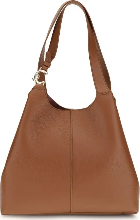 Brown Calf Leather Bos Taurus Shoulder Bag