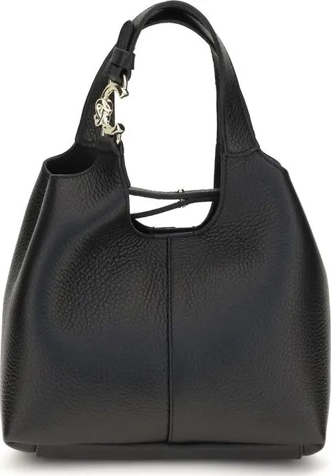 Black Calf Leather Bos Taurus Shoulder Bag