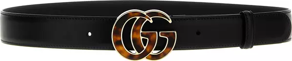Black Calfskin Regular Belt