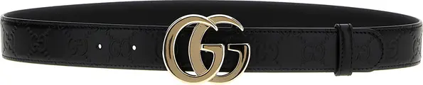 Black Calfskin Regular Belt
