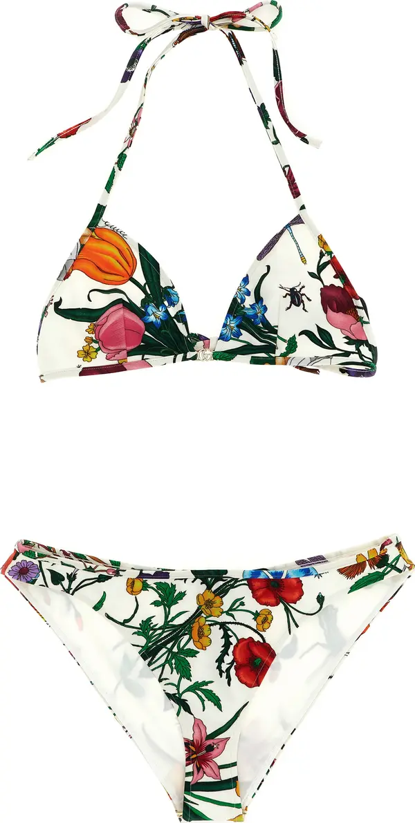 White Polyamide Bikini