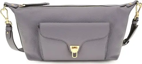 Gray Calf Leather Bos Taurus Shoulder Bag