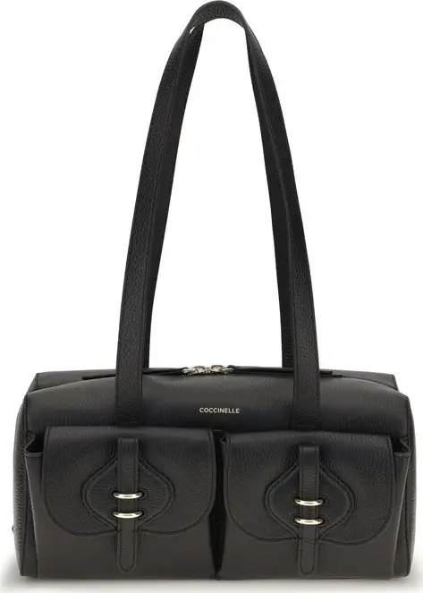 Black Calf Leather Bos Taurus Shoulder Bag