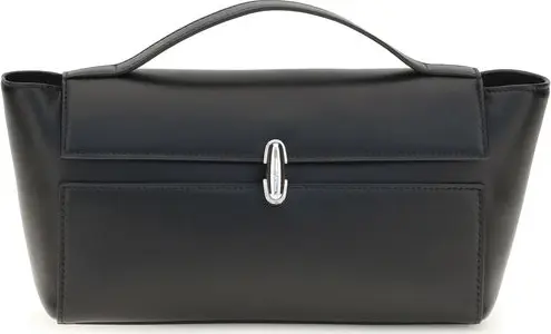 Black Calf Leather Bos Taurus Shoulder Bag