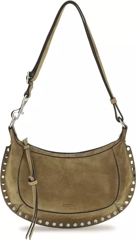 Beige Calf Leather Bos Taurus Shoulder Bag