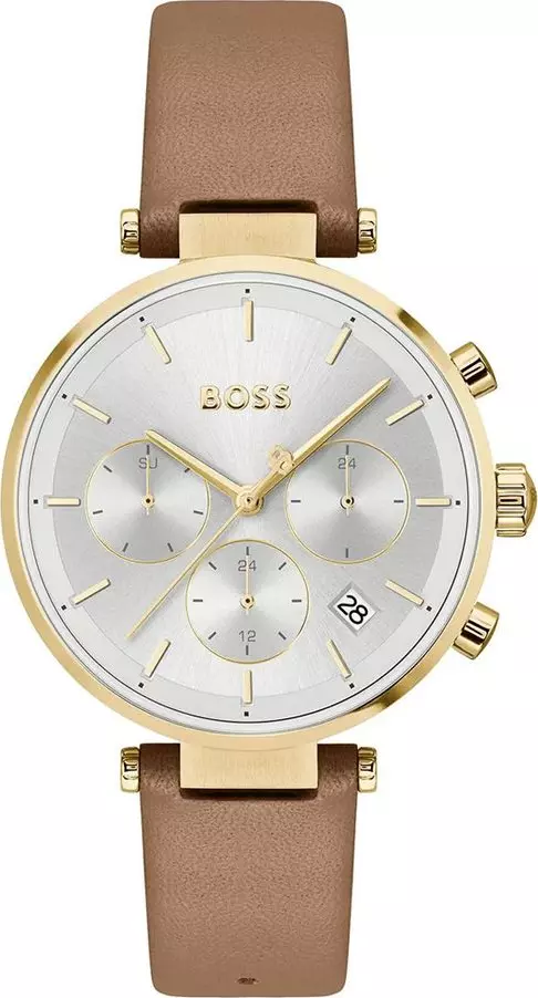 Brown Leather Dress Watch