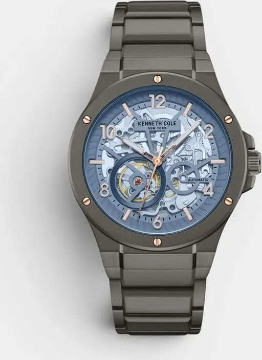 Gray Stainless Steel Dress Watch