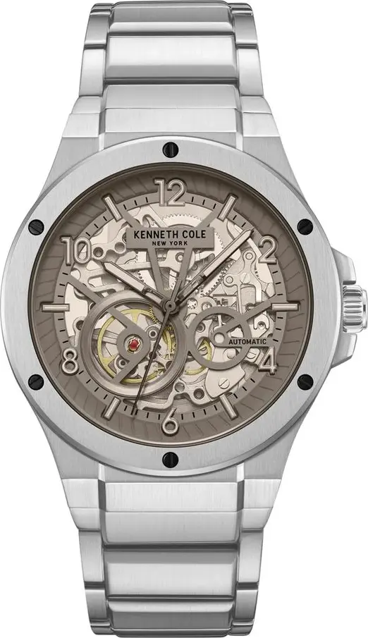 Gray Stainless Steel Dress Watch