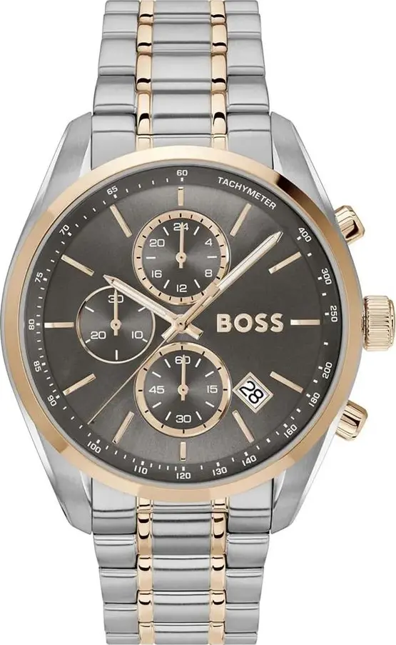 Gray Stainless Steel Dress Watch