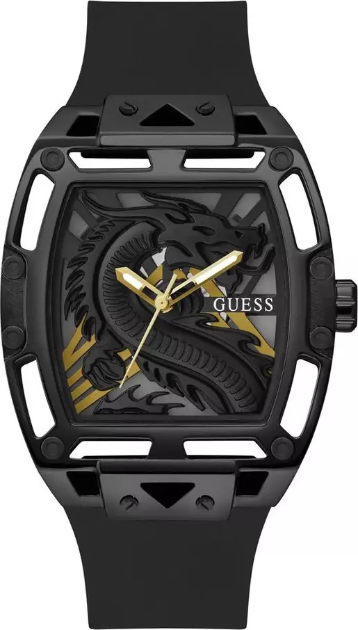 Black Synthetic Dress Watch
