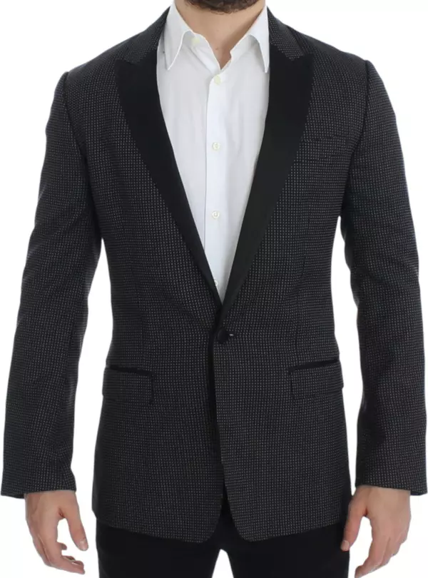 Black wool slim MARTINI blazer