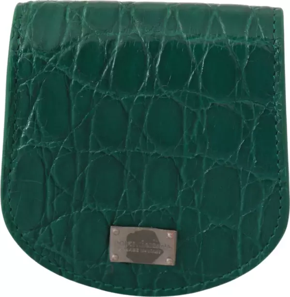 Green Exotic Skins Condom Case Holder Wallet