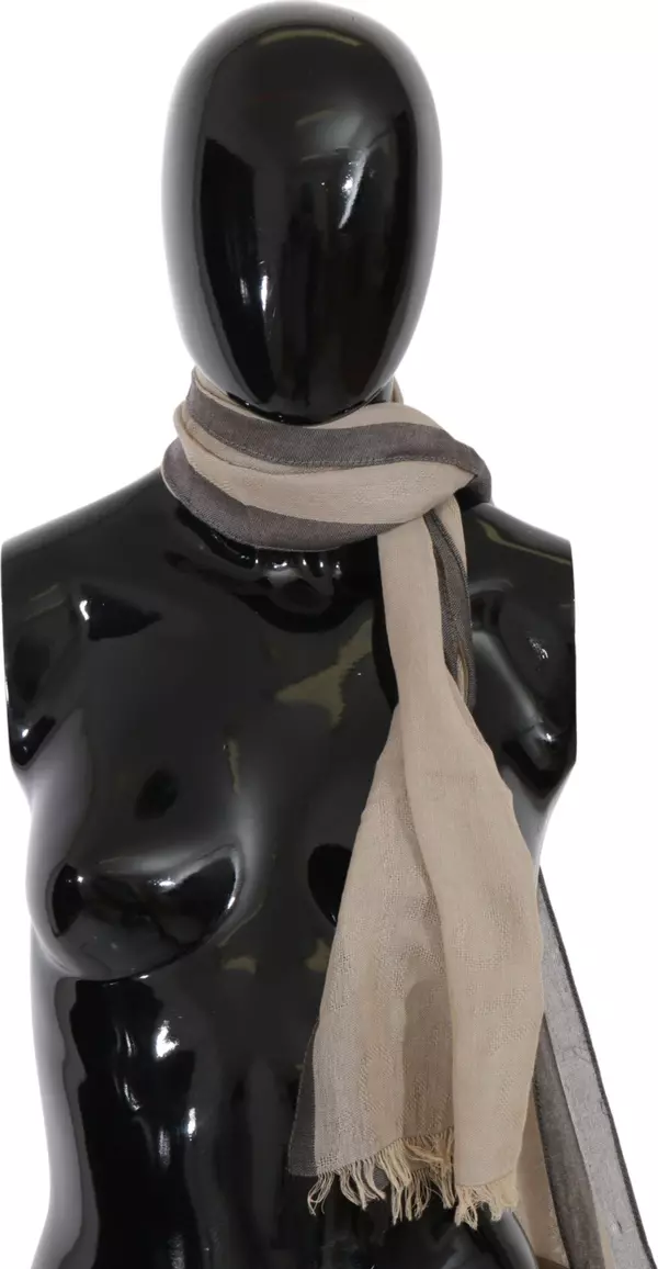 Beige Women Cotton Shawl  Scarf