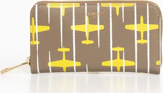 Beige Leather Women Wallet