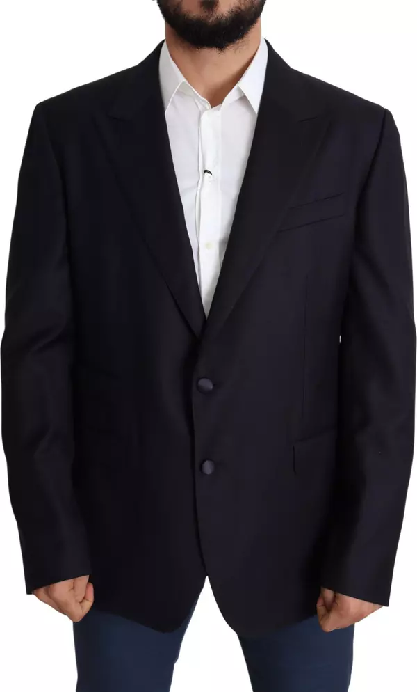 Black Wool Single Breasted NAPOLI Blazer