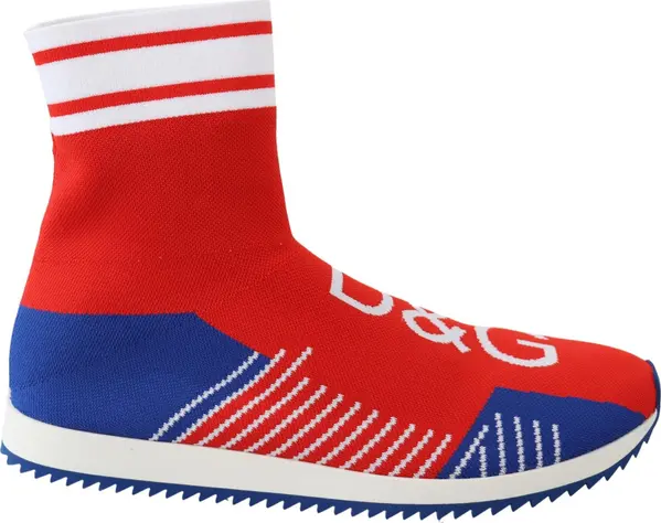 Blue Red Sorrento Logo Sneakers Socks Shoes