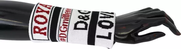 Multicolor Wool Knit D&G Love Wristband Wrap