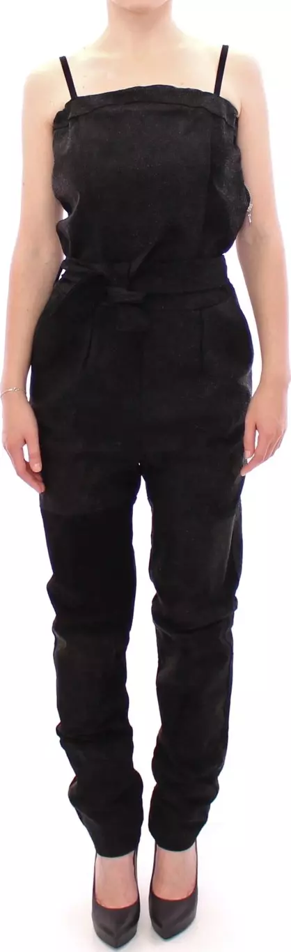 Black Leather Jumpsuit