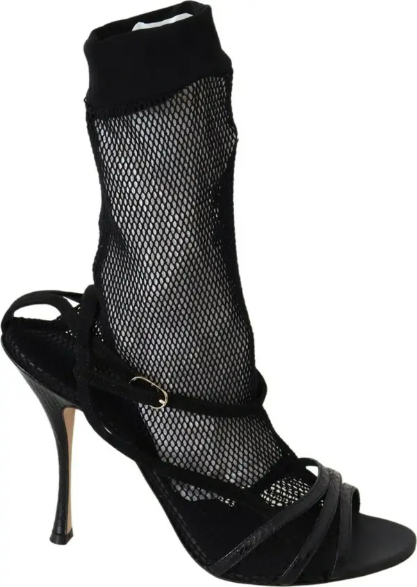 Black Suede Short Boots Sandals Shoes