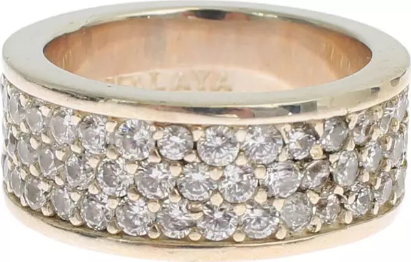 Silver Womens CZ 925 Sterling Ring