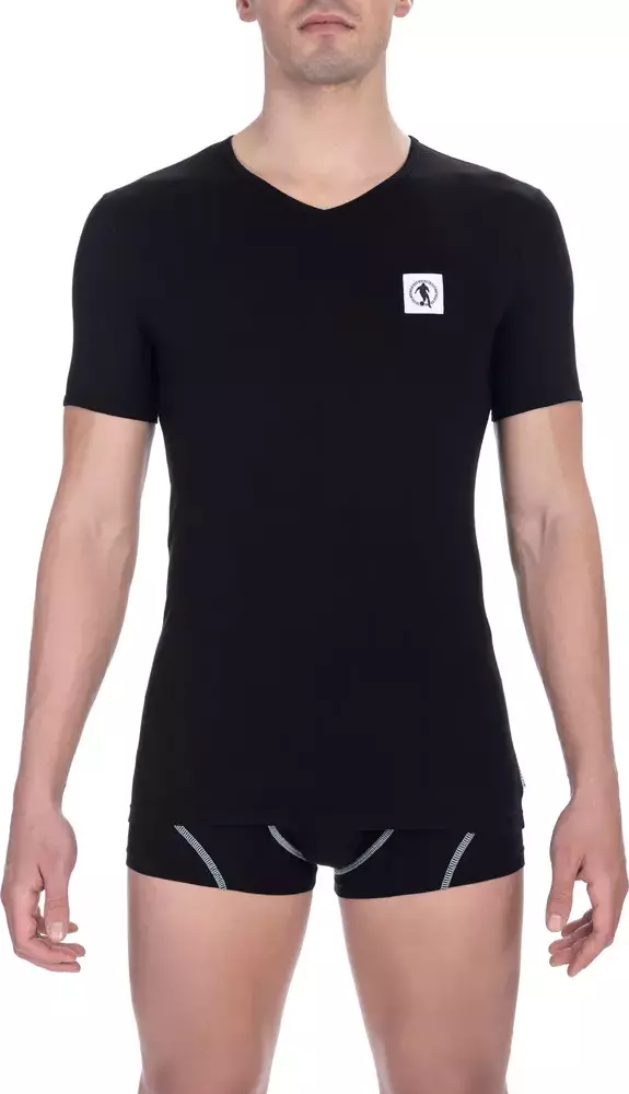 Black Cotton Men's T-Shirt