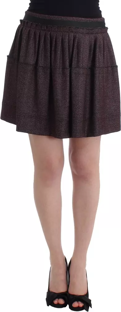 Purple Short Flannel Skirt