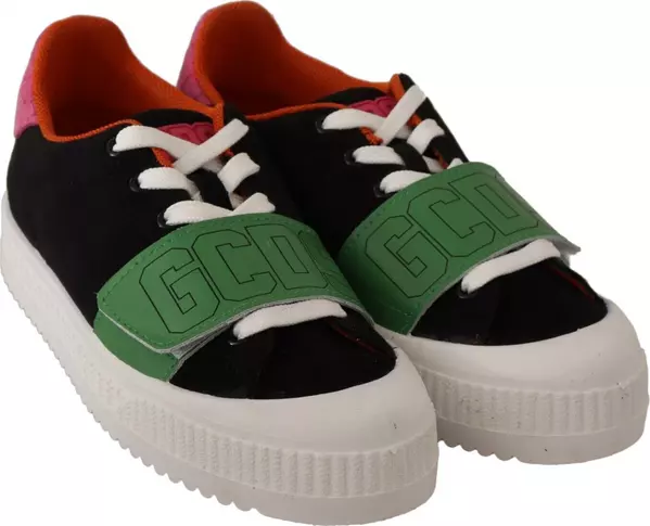 Multicolor Suede Low Top Lace Up Women Sneakers Shoes