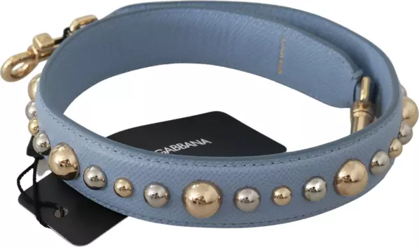 Blue Leather Handbag Accessory Shoulder Strap