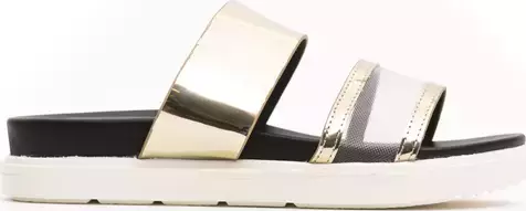 Gold Polyethylene Women Sandal