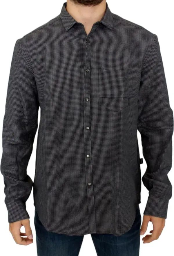 Gray linen casual shirt