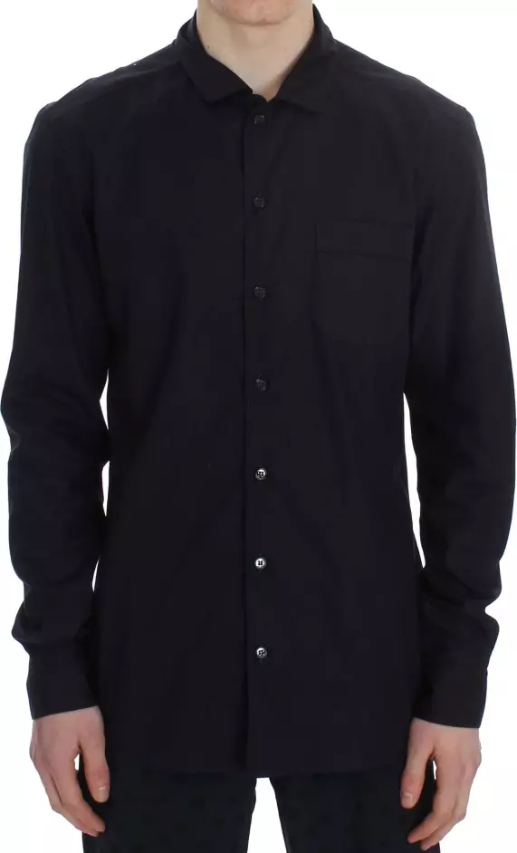 Purple Striped Cotton Pajama Lounge Shirt