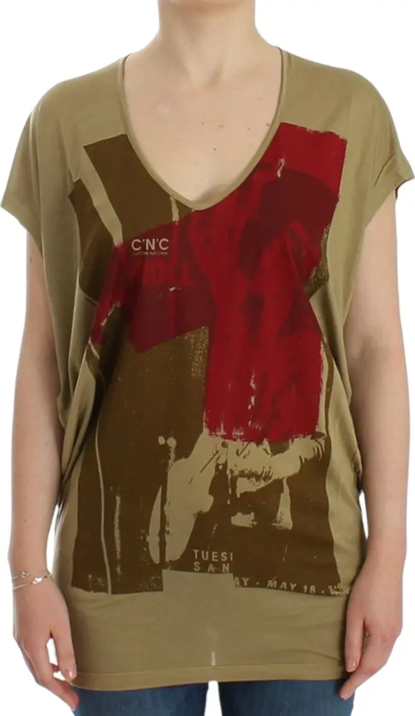Green print shortsleeve t-shirt