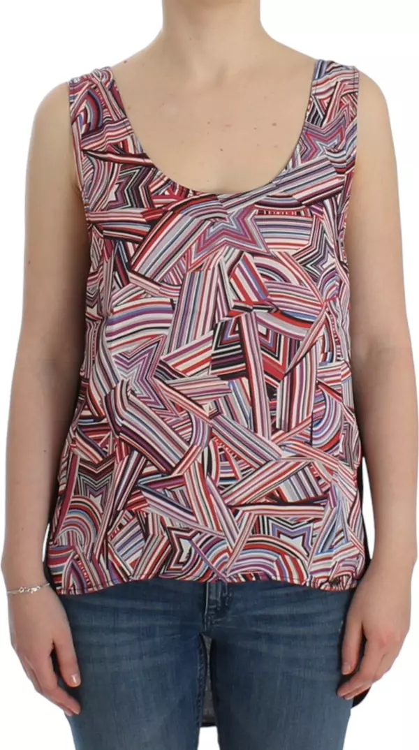 Multicolor sleeveless top