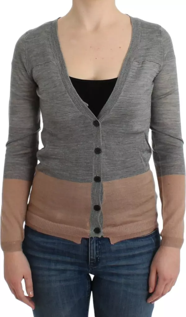 Gray lightweight cardigan