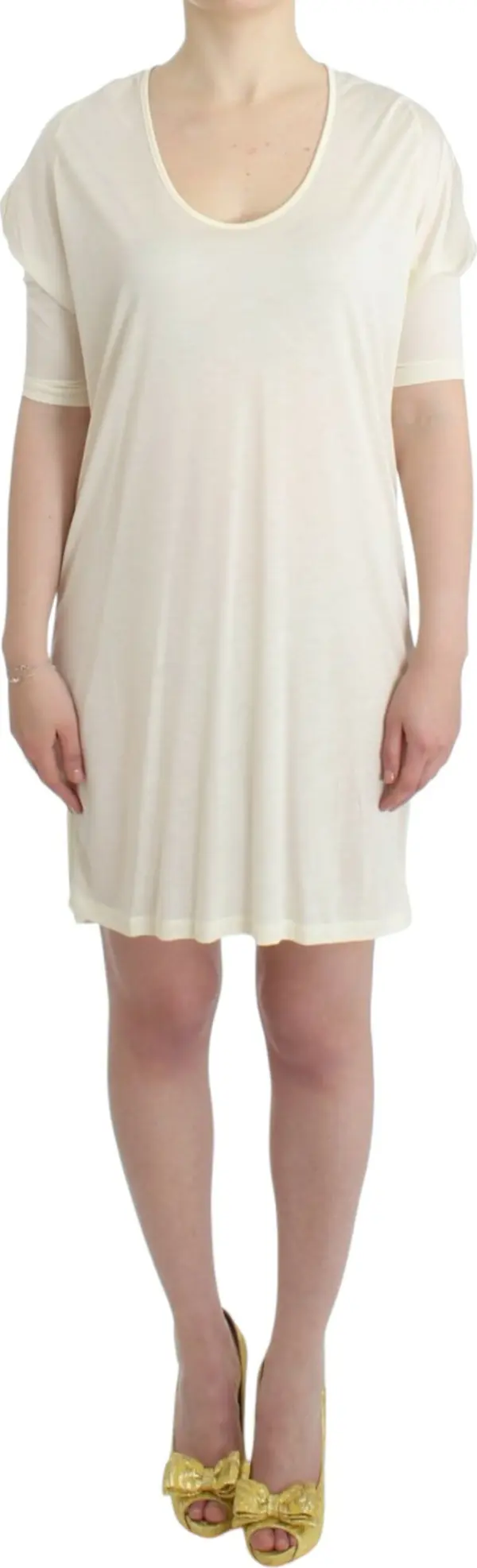 White modal tube dress