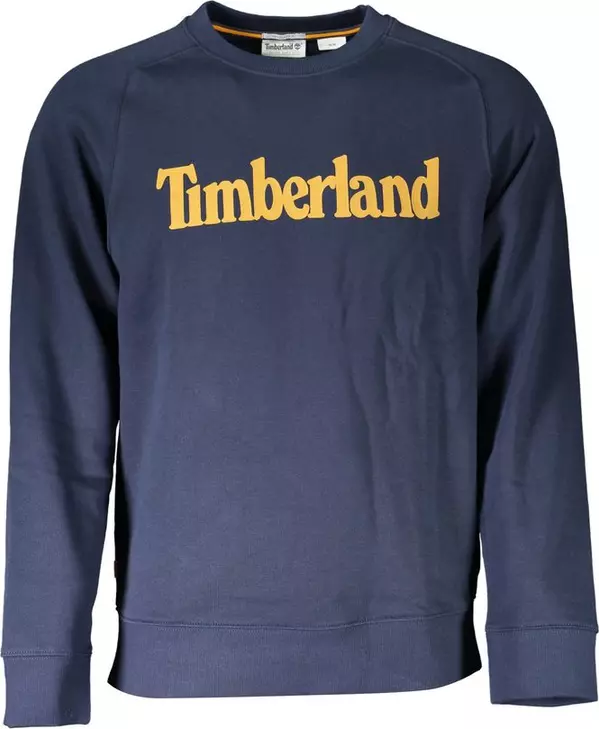 Blue Cotton Men Sweatshirt