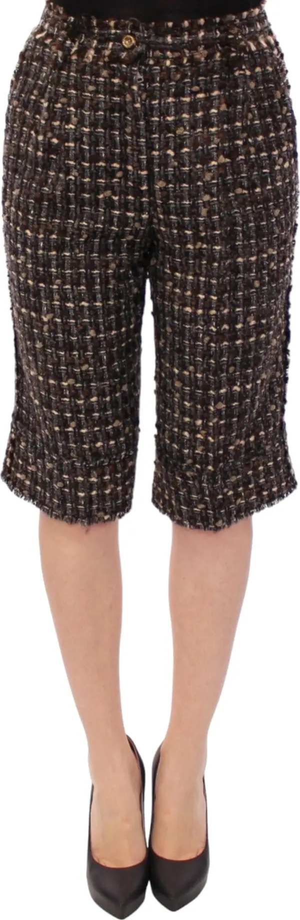Multicolor wool shorts pants
