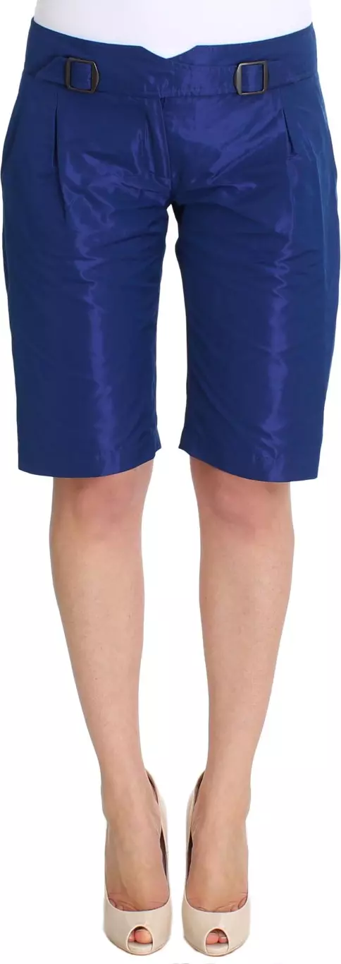 Blue Above Knees Bermuda Shorts
