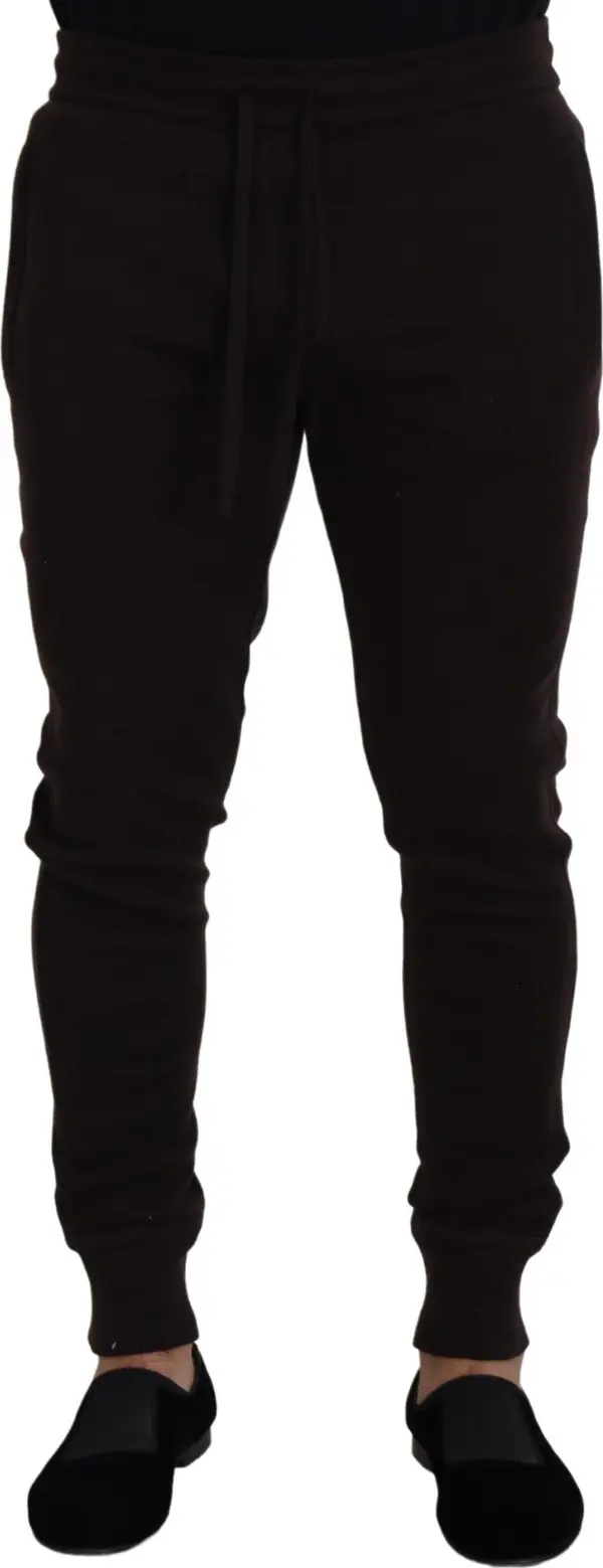 Brown Cashmere Trousers Bottoms Drawstring Pants