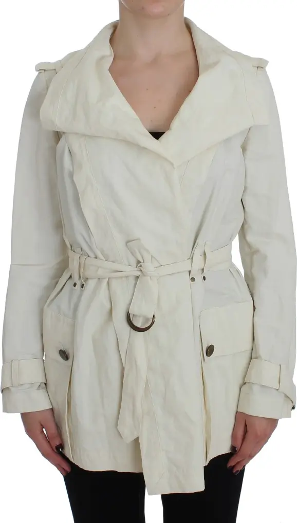 White Trench Coat Jacket