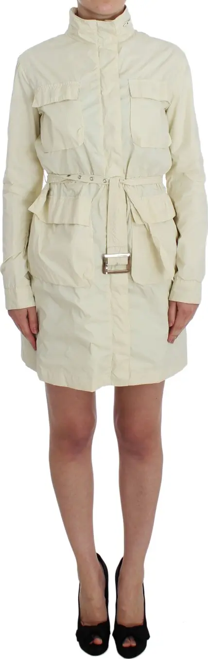 Beige Weather Proof Trench Jacket Coat