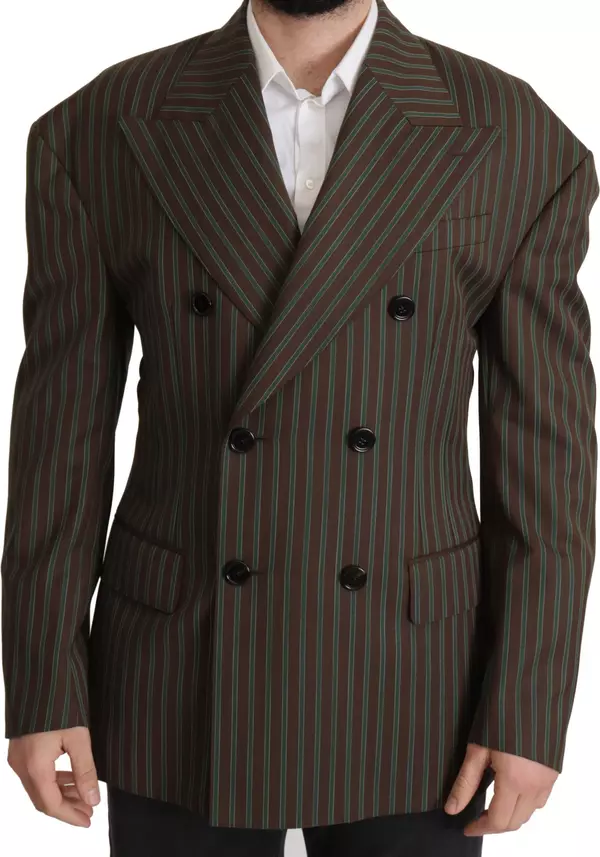Multicolor Stripes Double Breasted Blazer