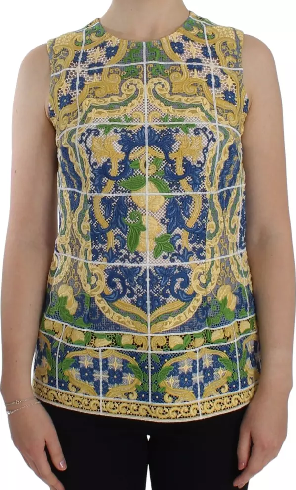 Multicolor Majolica Embroidered Sweater