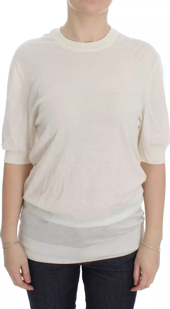 White 100% Cashmere Sweater