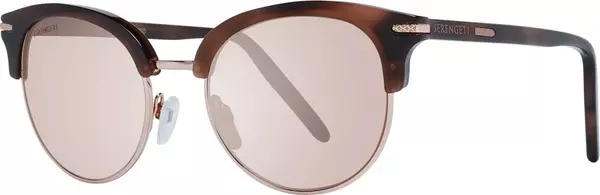 Brown Acetate & Metal Sunglasses