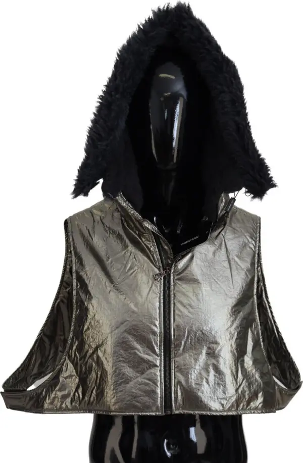 Silver Fur Whole Head Wrap Men Capello Nylon Hat