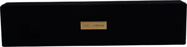 Black Velvet Logo Plaque Storage Bracelet Jewelry Box