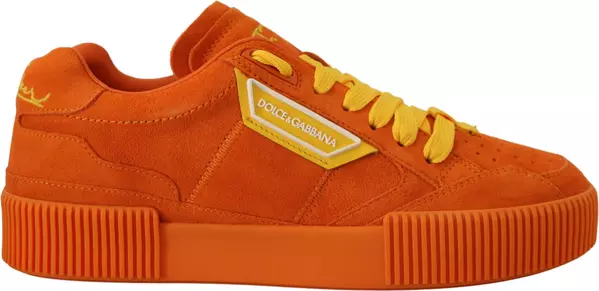 Orange Leather P.j. Tucker Sneakers Shoes
