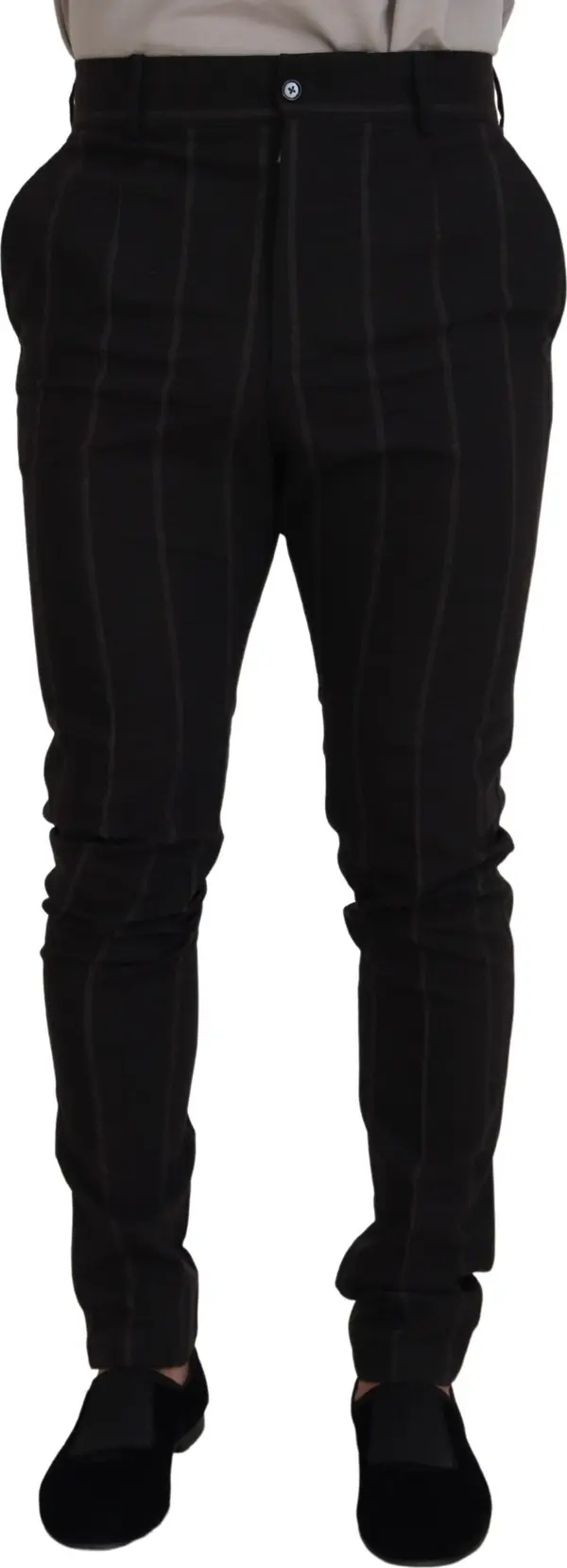 Black Wool Chino Formal Men Pants